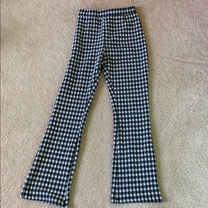 Black and white checkered pants